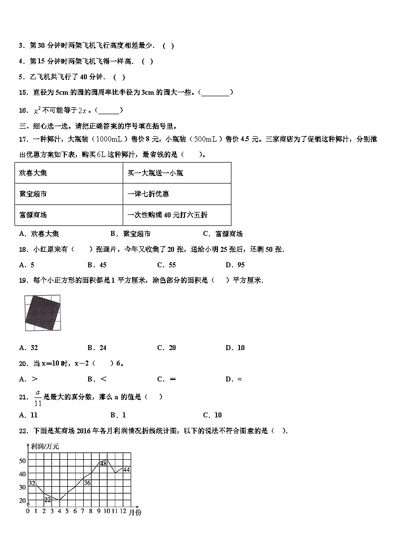 江苏无锡滨湖2023年数学六年级第二学期期末质量检测试题含解析第2页