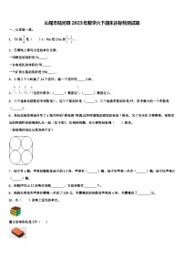 汕尾市陆河县2023年数学六下期末达标检测试题含解析