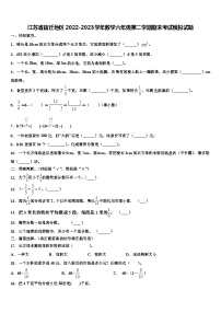 江苏省宿迁地区2022-2023学年数学六年级第二学期期末考试模拟试题含解析