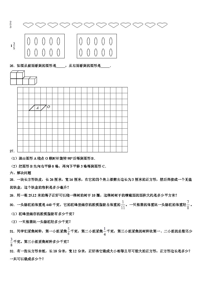 江苏省常州市天宁区博爱路小学2023年数学六下期末质量跟踪监视模拟试题含解析第3页