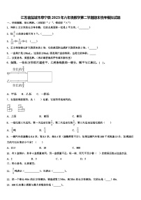 江苏省盐城市阜宁县2023年六年级数学第二学期期末统考模拟试题含解析