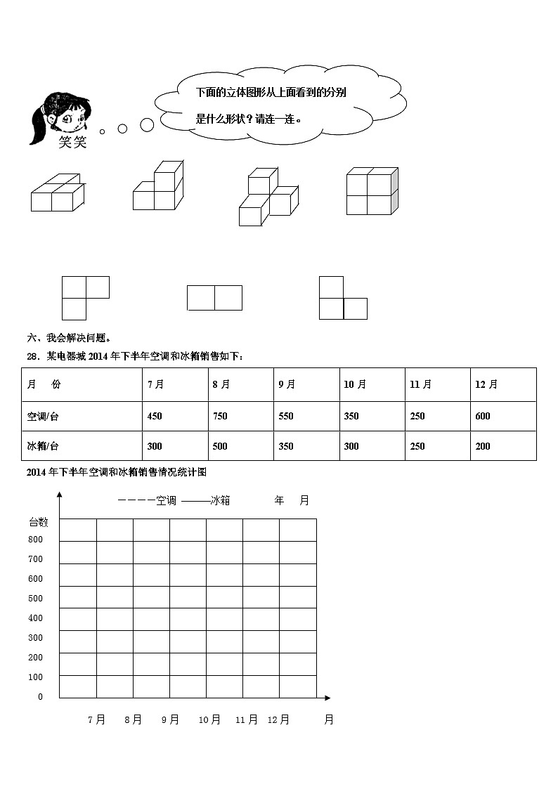江苏省连云港市东海县2023年数学六年级第二学期期末学业水平测试模拟试题含解析03