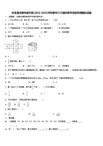 河北省沧州市孟村县2022-2023学年数学六下期末教学质量检测模拟试题含解析