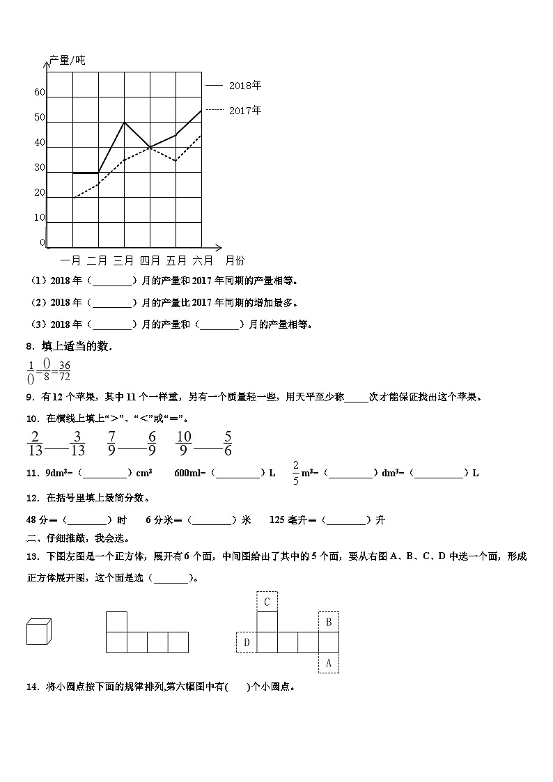 河北省沧州市肃宁县2022-2023学年数学六年级第二学期期末复习检测模拟试题含解析第2页