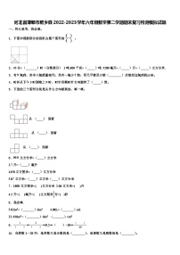 河北省邯郸市肥乡县2022-2023学年六年级数学第二学期期末复习检测模拟试题含解析