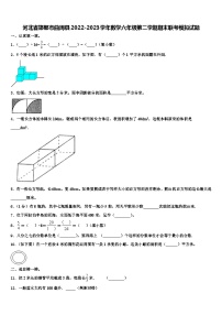 河北省邯郸市曲周县2022-2023学年数学六年级第二学期期末联考模拟试题含解析