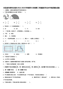 河北省沧州市东光县2022-2023学年数学六年级第二学期期末学业水平测试模拟试题含解析