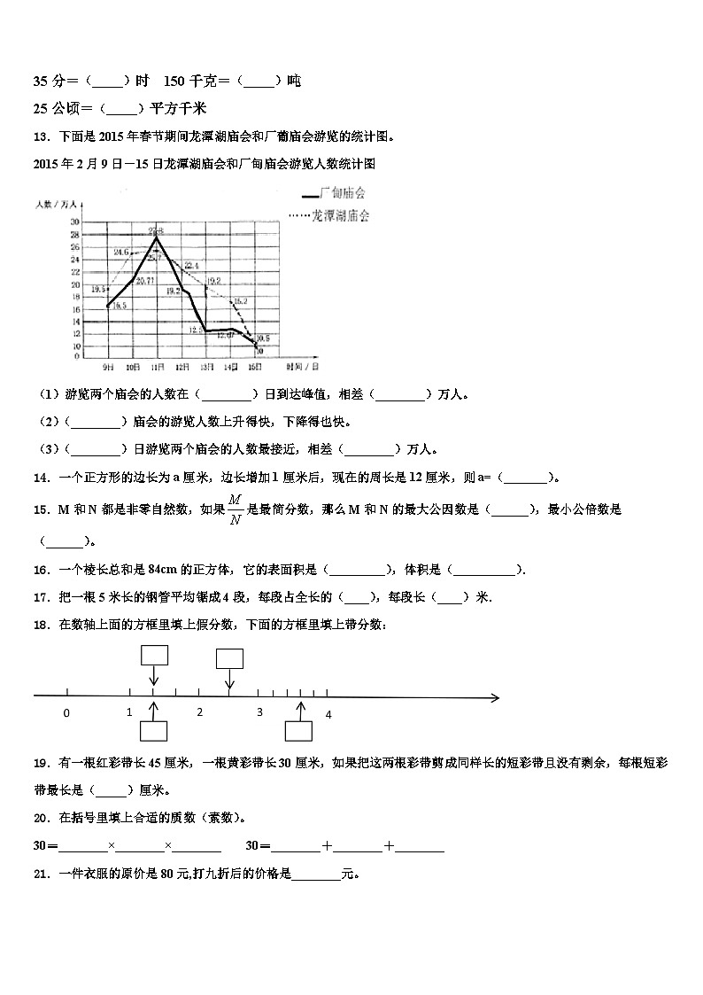 河北省张家口市涿鹿县2023年六年级数学第二学期期末学业水平测试试题含解析02