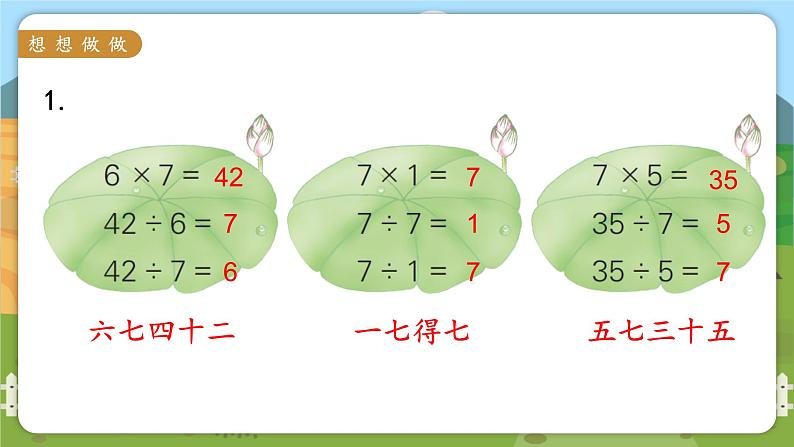 苏教二上 第6单元 第2课时 用7的乘法口诀求商 PPT课件+教案+练习05