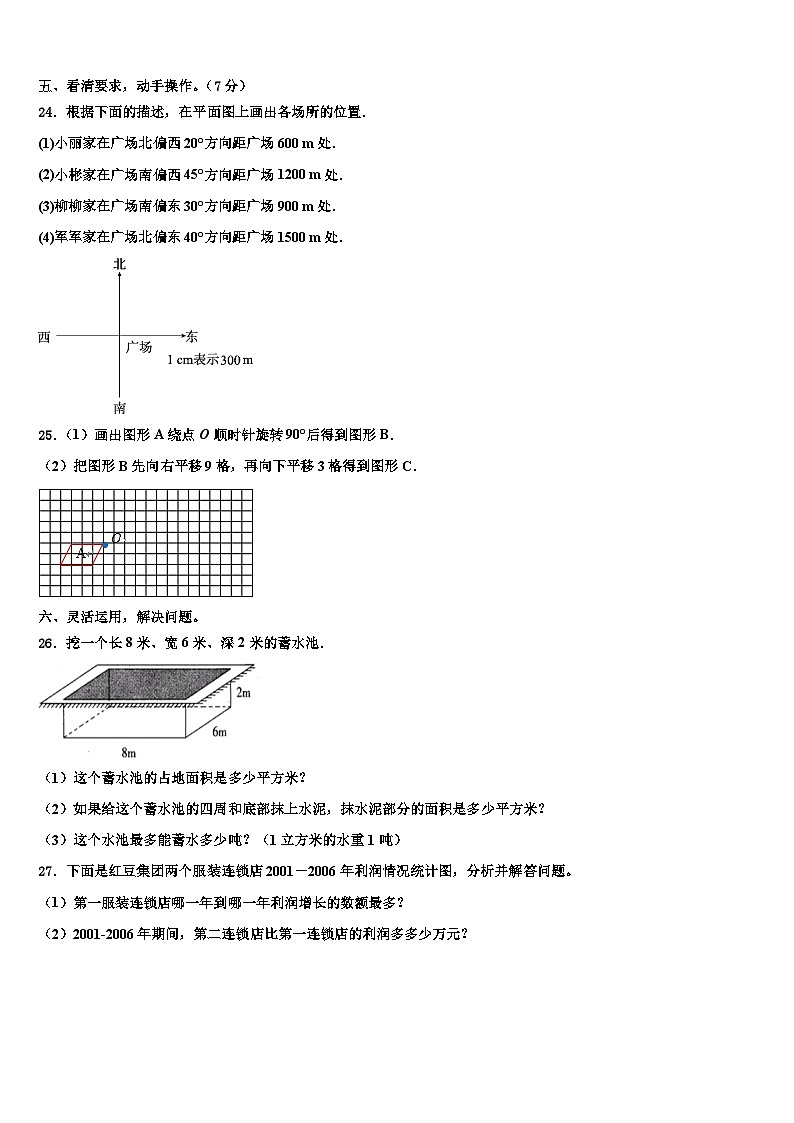 海南省昌江县红林学校2023年六年级数学第二学期期末质量检测试题含解析03