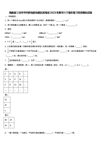 海南省三亚市中沙群岛的岛礁及其海域2023年数学六下期末复习检测模拟试题含解析