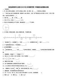 湖北省荆州市公安县2023年六年级数学第二学期期末监测模拟试题含解析