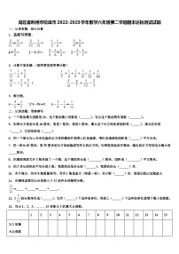 湖北省荆州市松滋市2022-2023学年数学六年级第二学期期末达标测试试题含解析