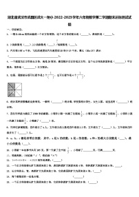 湖北省武汉市武昌区武大一附小2022-2023学年六年级数学第二学期期末达标测试试题含解析