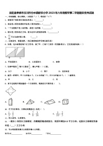 湖北省孝感市汉川市分水镇新农小学2023年六年级数学第二学期期末统考试题含解析