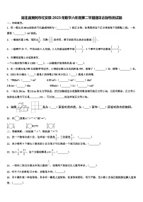 湖北省黄冈市红安县2023年数学六年级第二学期期末达标检测试题含解析