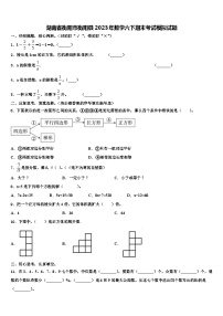 湖南省衡阳市衡阳县2023年数学六下期末考试模拟试题含解析