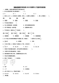 湖南省衡阳市祁东县2023年数学六下期末检测试题含解析