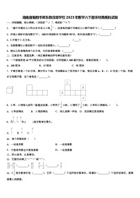 湖南省衡阳市祁东县成章学校2023年数学六下期末经典模拟试题含解析