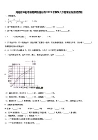 湖南省怀化市麻阳苗族自治县2023年数学六下期末达标测试试题含解析