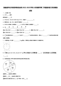 湖南省怀化市通道侗族自治县2022-2023学年六年级数学第二学期期末复习检测模拟试题含解析