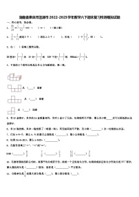 湖南省娄底市涟源市2022-2023学年数学六下期末复习检测模拟试题含解析