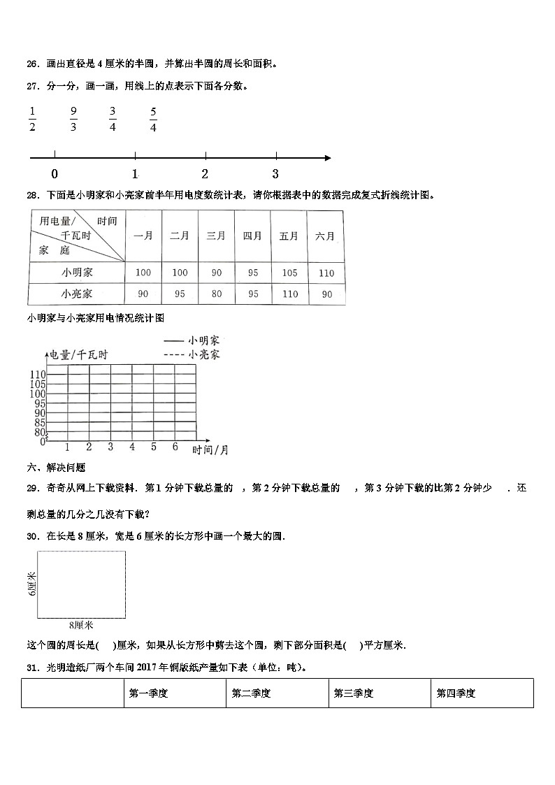 湖南省郴州市2022-2023学年六年级数学第二学期期末达标检测试题含解析第3页