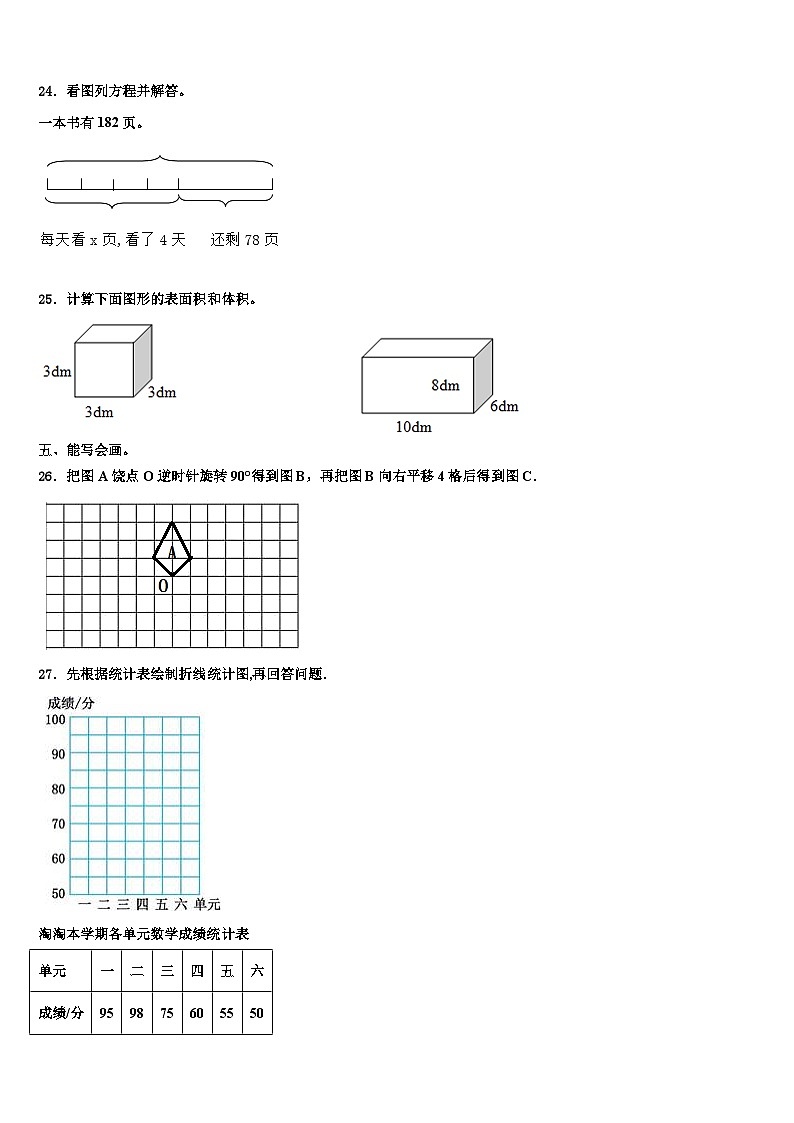 湖南省长沙市年2023年六年级数学第二学期期末考试模拟试题含解析第3页