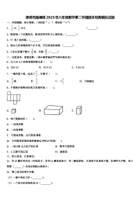 漳州市南靖县2023年六年级数学第二学期期末经典模拟试题含解析