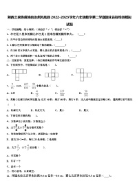 湘西土家族苗族自治州凤凰县2022-2023学年六年级数学第二学期期末达标检测模拟试题含解析