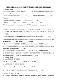 漳州市长泰县2022-2023学年数学六年级第二学期期末质量检测模拟试题含解析