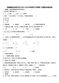 甘南藏族自治州合作市2022-2023学年数学六年级第二学期期末经典试题含解析