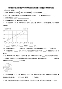 甘肃省会宁县大羊营小学2023年数学六年级第二学期期末调研模拟试题含解析