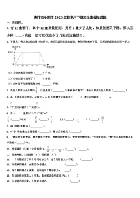 焦作市沁阳市2023年数学六下期末经典模拟试题含解析