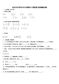 牡丹江市宁安市2023年数学六下期末复习检测模拟试题含解析