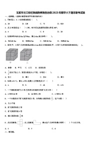 玉溪市元江哈尼族彝族傣族自治县2023年数学六下期末联考试题含解析