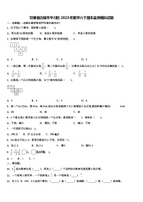 甘肃省白银市平川区2023年数学六下期末监测模拟试题含解析