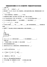 甘肃省定西市通渭县2023年六年级数学第二学期期末教学质量检测试题含解析