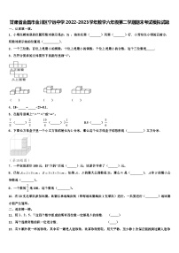 甘肃省金昌市金川区宁远中学2022-2023学年数学六年级第二学期期末考试模拟试题含解析