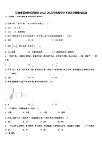 甘肃省陇南地区武都区2022-2023学年数学六下期末经典模拟试题含解析