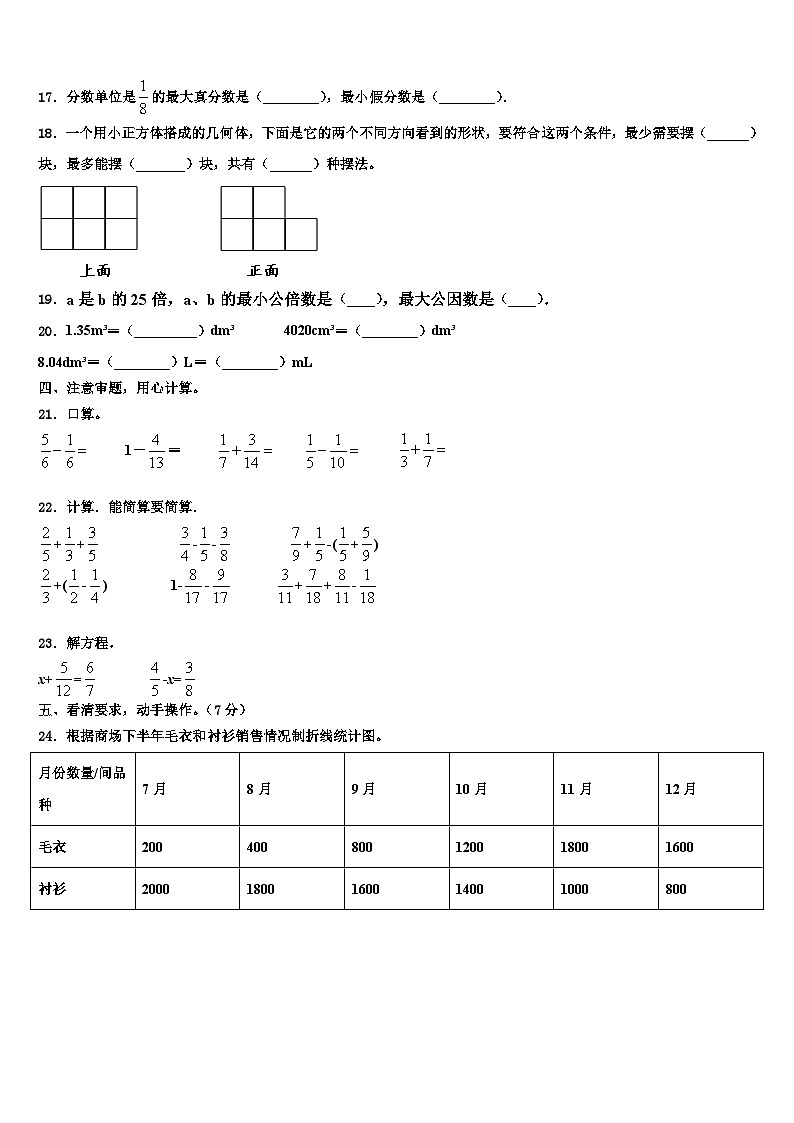 甘肃省陇南市康县阳坝镇中心小学2023年六年级数学第二学期期末联考试题含解析第2页