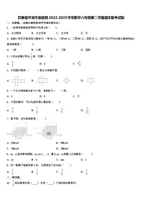 甘肃省平凉市崇信县2022-2023学年数学六年级第二学期期末联考试题含解析