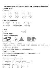 甘肃省平凉市崆峒区2022-2023学年数学六年级第二学期期末学业质量监测试题含解析