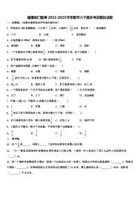 福建厦门集美2022-2023学年数学六下期末考试模拟试题含解析