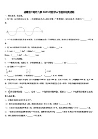 福建省三明市六县2023年数学六下期末经典试题含解析