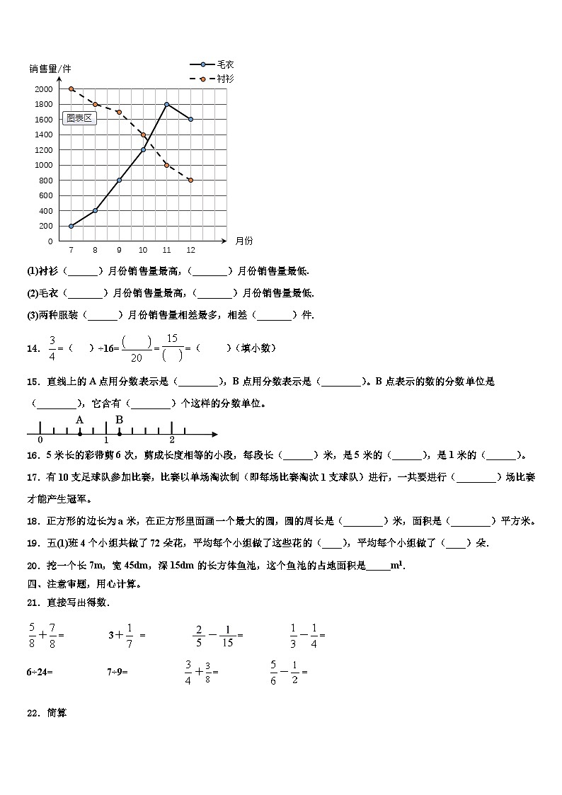 益阳市资阳区2022-2023学年数学六年级第二学期期末教学质量检测试题含解析第2页