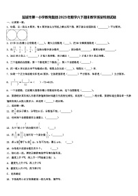 盐城市第一小学教育集团2023年数学六下期末教学质量检测试题含解析