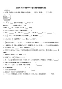 石门县2023年数学六下期末达标检测模拟试题含解析