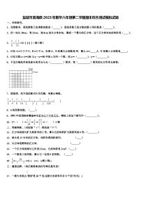 盐城市滨海县2023年数学六年级第二学期期末综合测试模拟试题含解析