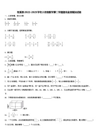 苍溪县2022-2023学年六年级数学第二学期期末监测模拟试题含解析